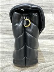 YSL Calfskin Y Quilted Monogram Toy Loulou Crossbody Bag Black